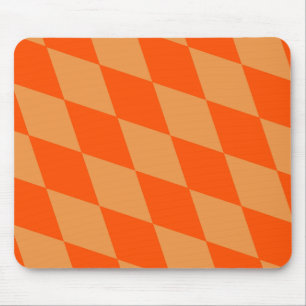 Alfombrilla De Ratón Luz y oscuro naranja rombo arlequín damas