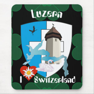 Alfombrilla De Ratón Luzern Schweiz Suisse Svizzera Suiza Mauspad