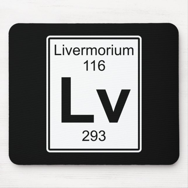 Alfombrilla De Ratón Lv - Livermorium (Frente)