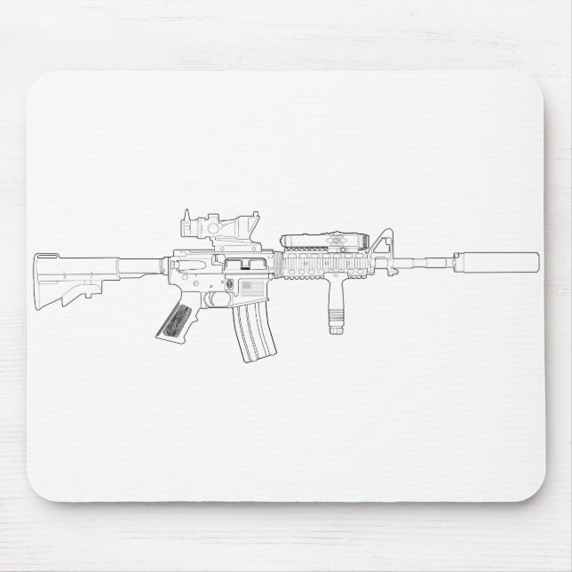 Alfombrilla De Ratón M4 SOPMOD Mousepad (Frente)