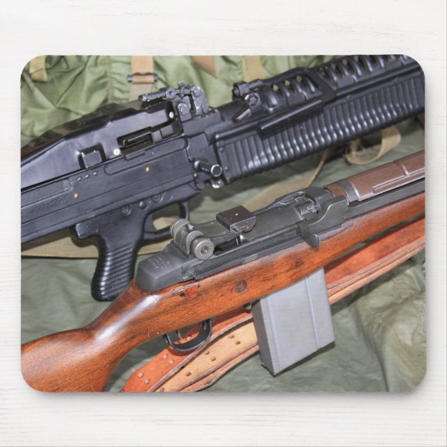 Alfombrilla De Ratón M60 y M14 de lado a lado Mousepad (Frente)