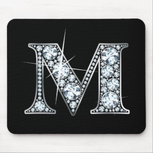 Alfombrilla De Ratón "M" Diamond Bling Mousepad