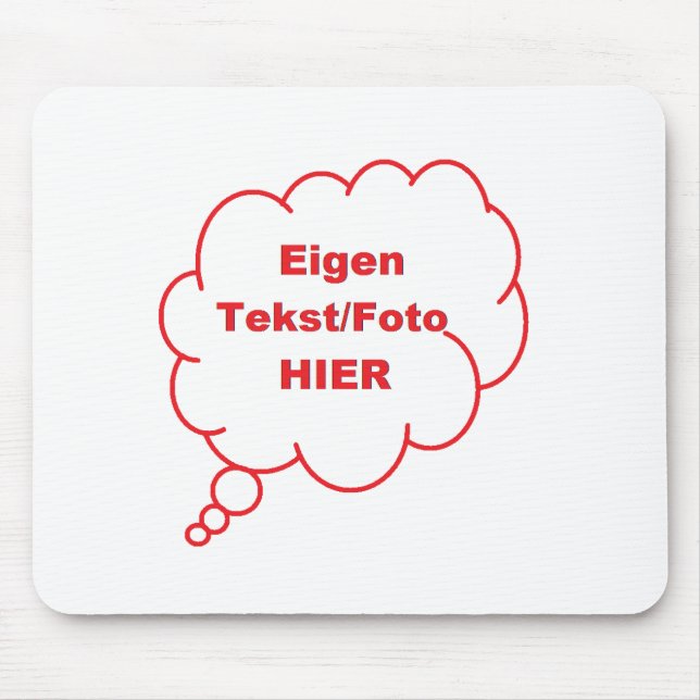 Alfombrilla De Ratón Maak je eigen (Frente)