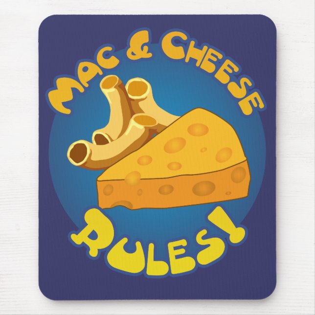 Alfombrilla De Ratón Mac & Cheese Rules Mousepad (Frente)