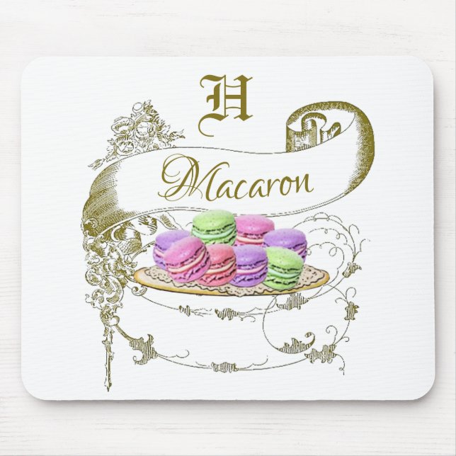 Alfombrilla De Ratón Macaron Mousepad de inspiración francesa (Frente)