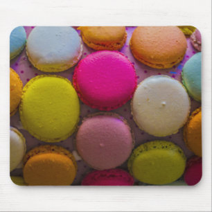 Alfombrilla De Ratón Macarons colorido delicioso postre al horno