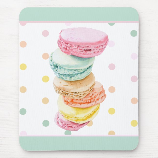 Alfombrilla De Ratón Macarons puntos Mousepad (Frente)