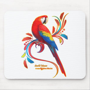 Alfombrilla De Ratón Macaw-Scarlet