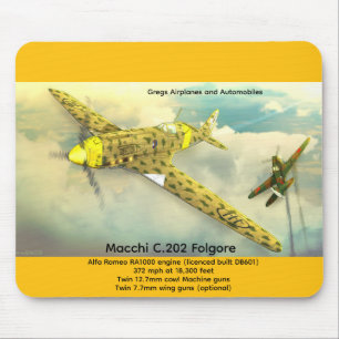 Alfombrilla De Ratón Macchi C.202 Folgore