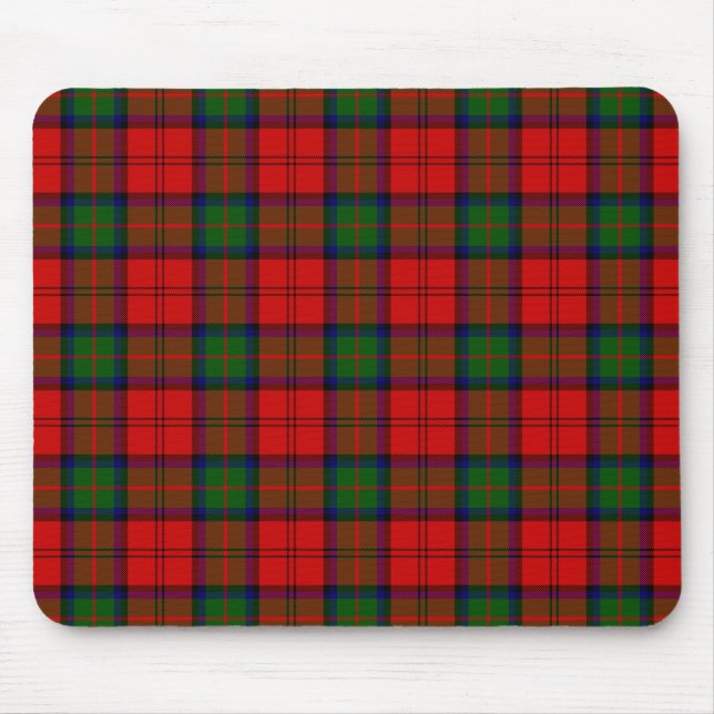 Alfombrilla De Ratón MacDuff tartan verde plaid (Frente)