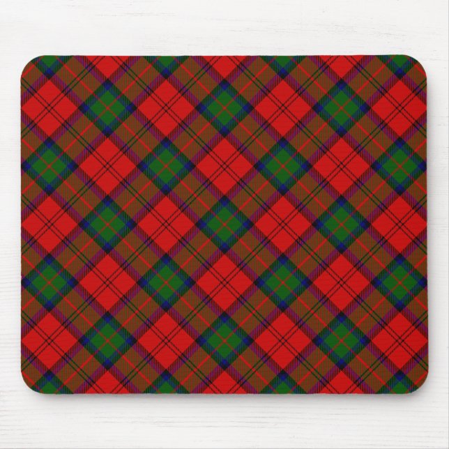 Alfombrilla De Ratón MacDuff tartan verde plaid (Frente)