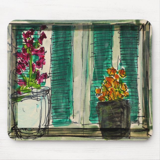 Alfombrilla De Ratón Macetas Mousepad (Frente)