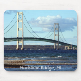 Alfombrilla De Ratón Mackinac-Puente-en-caída, puente de Mackinac, MI