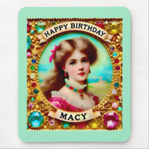 Alfombrilla De Ratón MACY ~ ETHEREAL Vintage Portrait ~ Mousepad