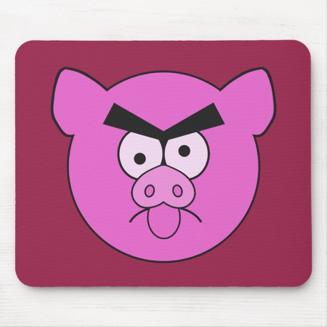 Alfombrilla De Ratón Mad Pig personalizado mousepad (Frente)