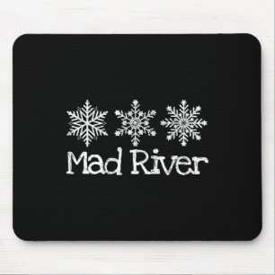 Alfombrilla De Ratón Mad River Mountain Ohio Ski Skiier Snowflak