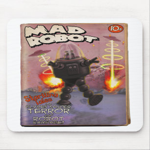 Alfombrilla De Ratón Mad Robot Pulp Cover Mousepad