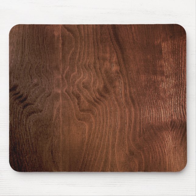 Alfombrilla De Ratón Madera contrachapada oscura Mousepad de la nuez (Frente)