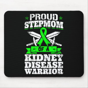 Alfombrilla De Ratón Madera De Un Guerrero De La Enfermedad Renal Aware