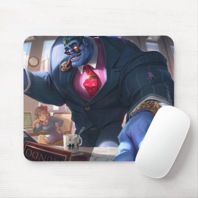 Alfombrilla De Ratón Madman Gaming Mousepad | Arte con temas de Power L (Con ratón)