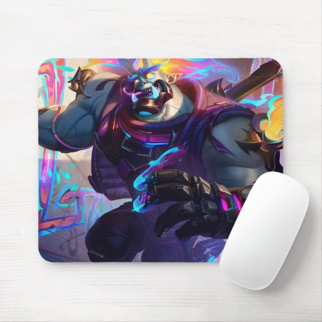 Alfombrilla De Ratón Madman Gaming Mousepad | Arte con temas de Power L (Con ratón)