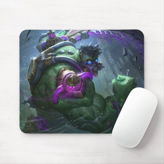 Alfombrilla De Ratón Madman Gaming Mousepad | Arte con temas de Power L (Con ratón)