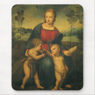 Alfombrilla De Ratón Madonna de Goldfinch por Raphael Sanzio