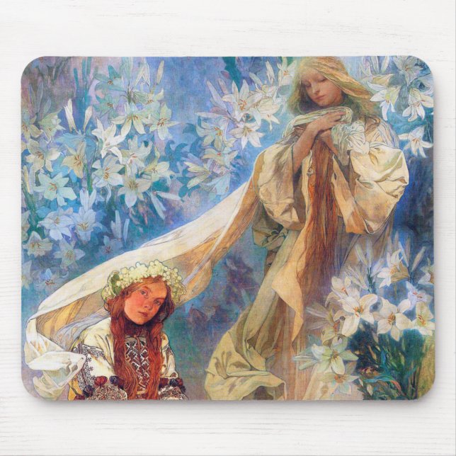 Alfombrilla De Ratón Madonna de la Lily, Mucha (Frente)
