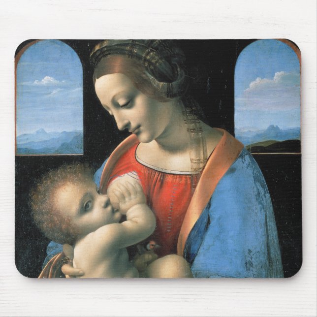 Alfombrilla De Ratón Madonna Litta, Leonardo da Vinci, 1490-1491 (Frente)