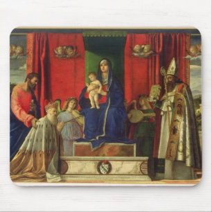 Alfombrilla De Ratón Madonna y niño (Altarpiece de Barbarigo) 1488