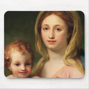 Alfombrilla De Ratón Madonna y niño con dos ángeles, 1770-73