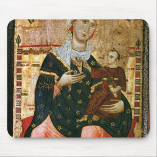Alfombrilla De Ratón Madonna y niño Enthroned, c.1260