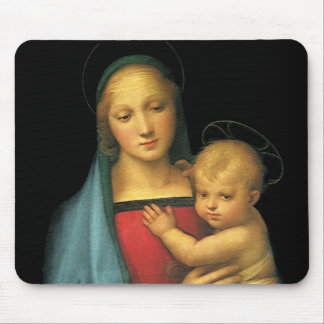 Alfombrilla De Ratón Madonna y Niño, Madonna del Granduca por Rafael