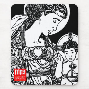 Alfombrilla De Ratón Madonna y niño Mousepad