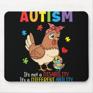 Alfombrilla De Ratón Madre con conciencia del autismo, pollo, capacidad