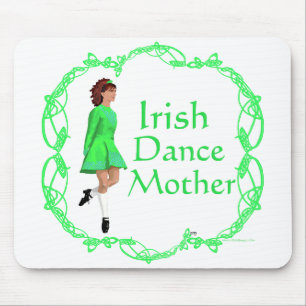 Alfombrilla De Ratón Madre de baile irlandés - Verde