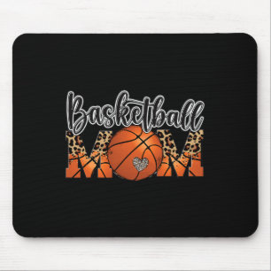Alfombrilla De Ratón Madre de basketball Leopard Senior 2023 Graduation