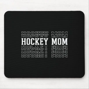 Alfombrilla De Ratón Madre de hockey divertido texto en capas Madre Mam