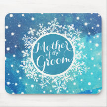 Madre de la Boda de Invierno de Groom | Mousepad