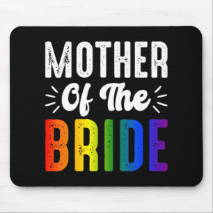 Alfombrilla De Ratón Madre De La Novia Boda Lesbiana Gay Orgullo Lgbt