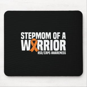 Alfombrilla De Ratón Madre De Un Guerrero Naranja Ribbon Rsdcrps Awaren