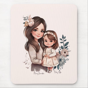 Alfombrilla De Ratón Madre e hija encantadas y personalizadas (3)