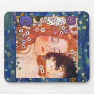 Alfombrilla De Ratón Madre e hijo por Klimt