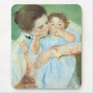 Alfombrilla De Ratón Madre e hijo por Mary Cassatt, Bella Artes de la é