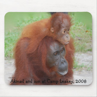 Alfombrilla De Ratón Madre famosa del orangután