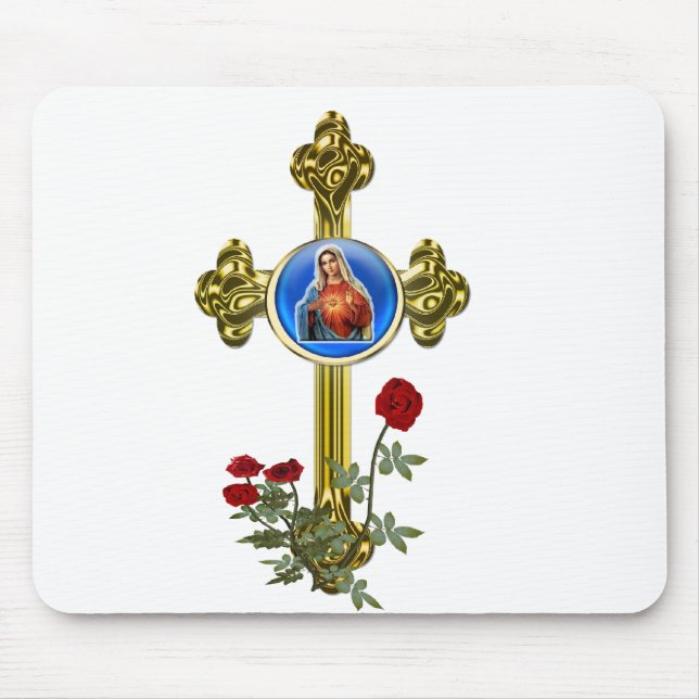 Alfombrilla De Ratón Madre mary Mousepad (Frente)