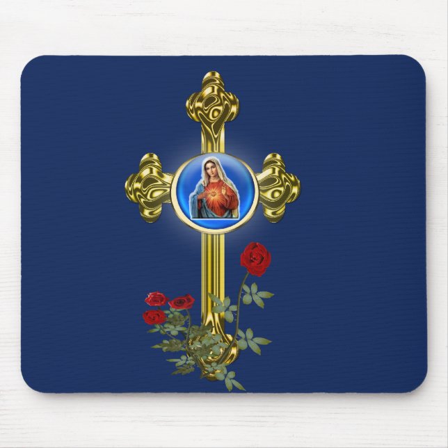 Alfombrilla De Ratón Madre mary Mousepad (Frente)