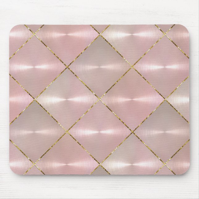 Alfombrilla De Ratón Madre rosa de la Perla con oro (Frente)