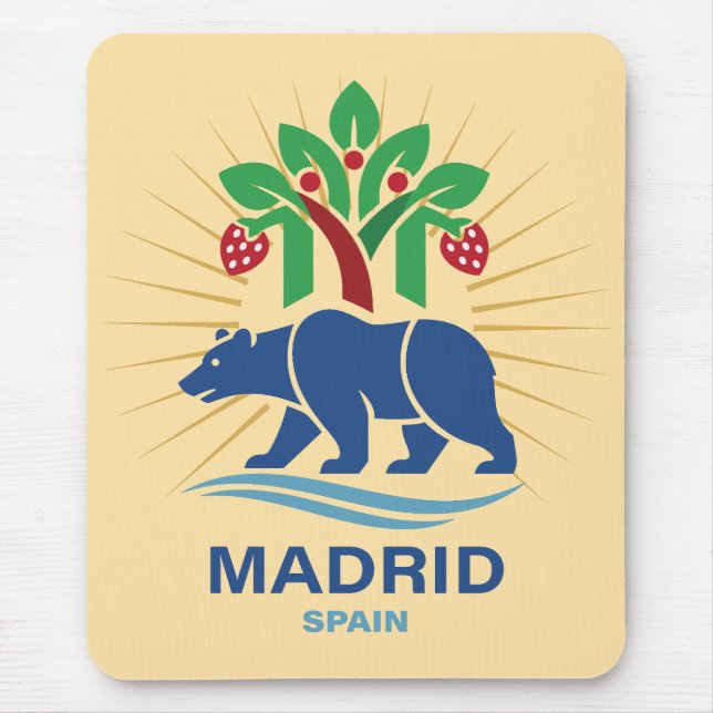 Alfombrilla De Ratón Madrid España Europa (Frente)