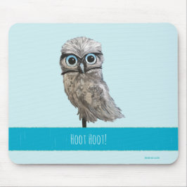 Alfombrilla De Ratón Madriguera de la pintura del búho